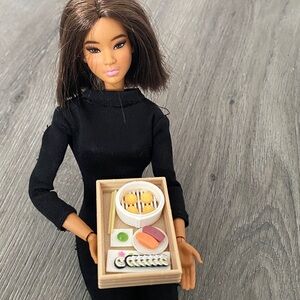 sushi set barbie size play food